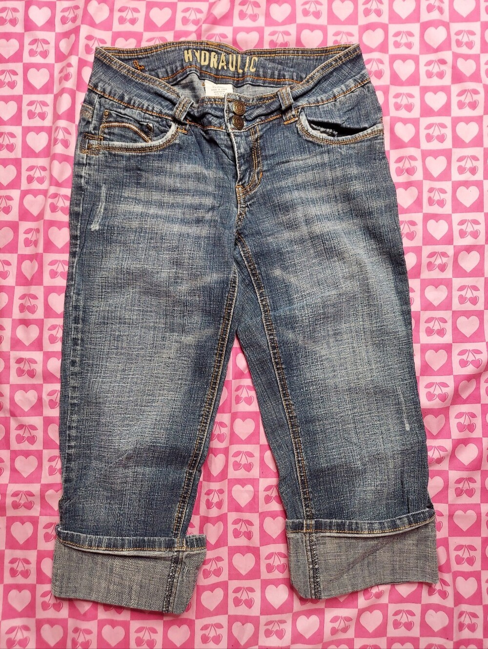 Hydraulic Blue Jean Capris